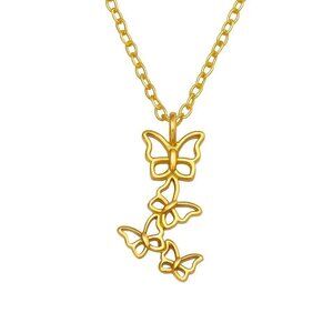 14k Gold Dainty Butterfly Necklace